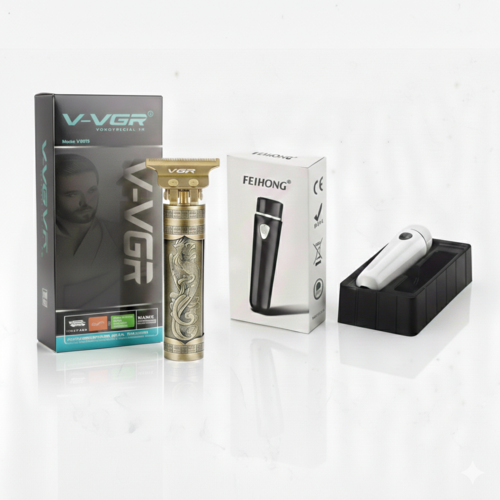 اشترِ الآن طقم 2 مكنة حلاقة VGR 1313 فرعونية  + ماكينة تنعيم موتور نحاس الاكثر مبيعا